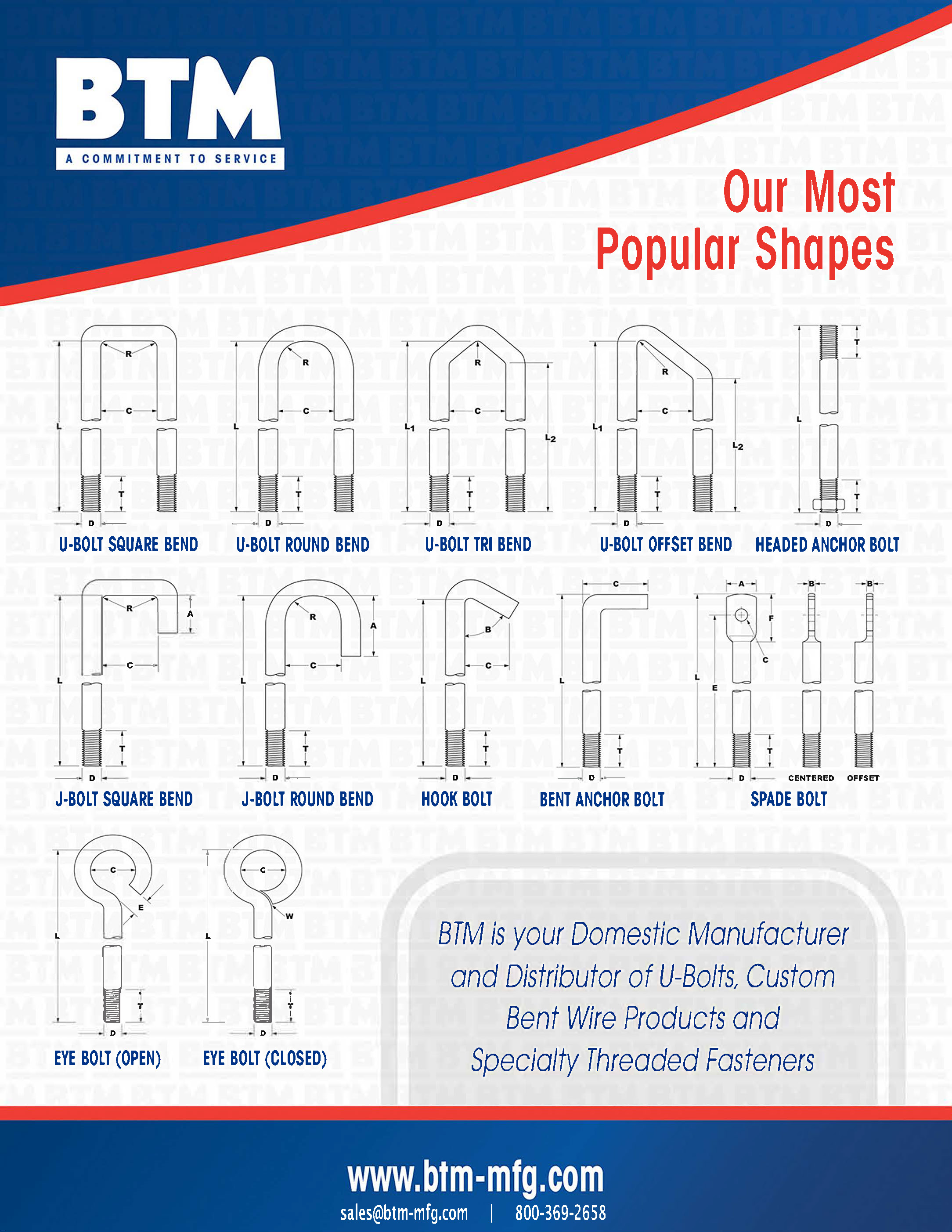 BTM Technical Line Card 